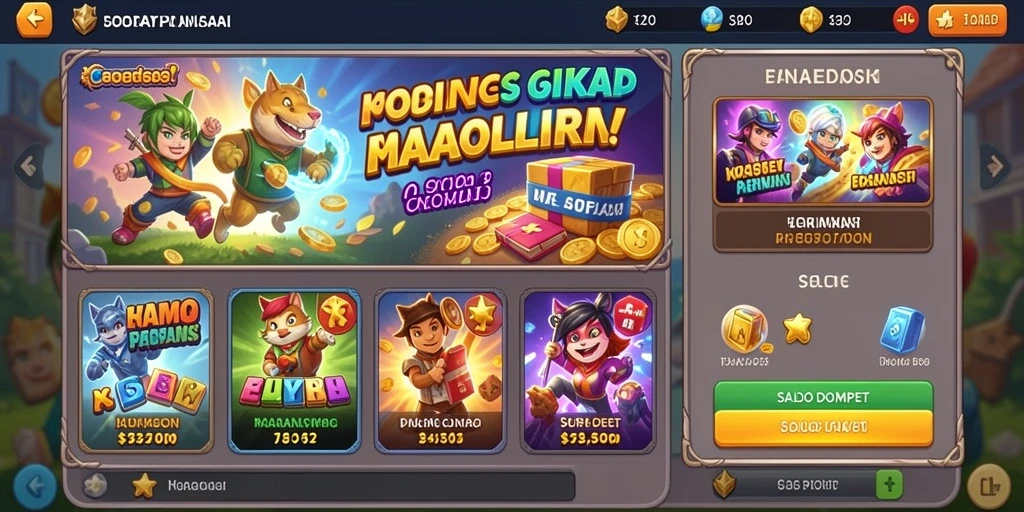 Tampilan antarmuka pengguna yang menarik.