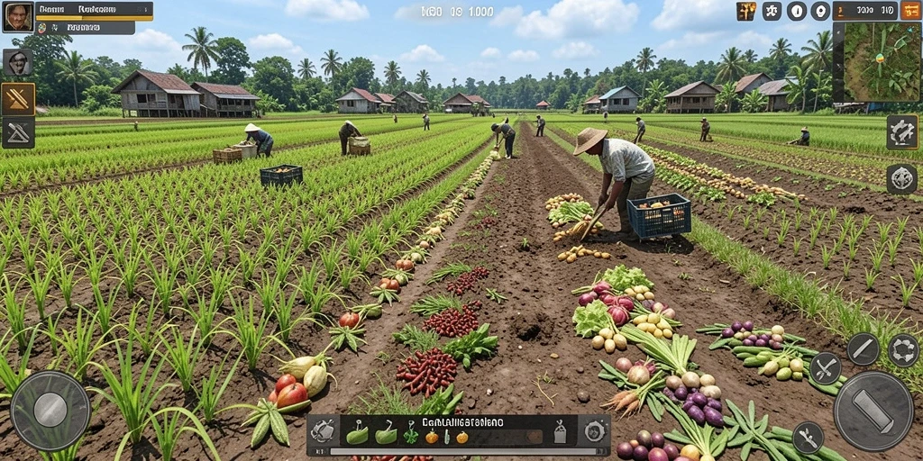 Tampilan utama MPOSURGA dengan karakter yang siap berpetualang.