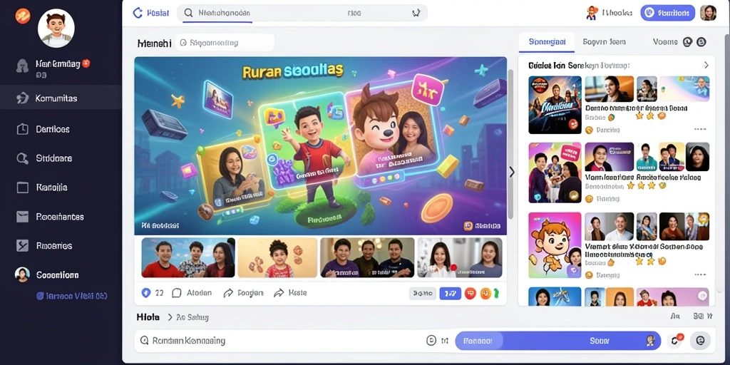 Tampilan utama yang menarik dan menusuk mata.