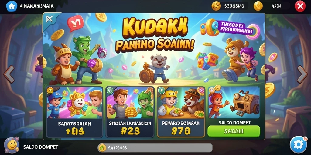 Screenshot menunjukkan pemain menjelajahi level yang menantang.
